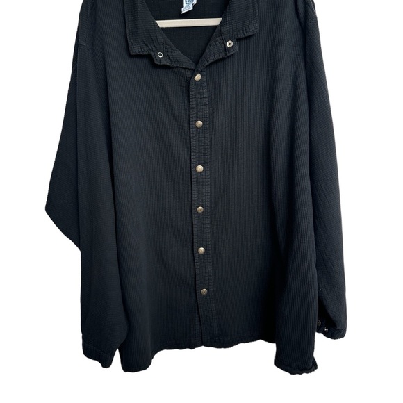 Ezze wear Cord cotton collection shirt jacket ribbed size XXL black button down - Picture 3 of 6